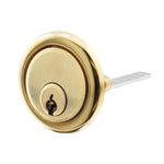 5 Pin Universal Rim Cylinder - Keyed to Differ - Polished Brass - tradefit - 1