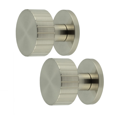 Nador Satin Nickel Mortice Door Knob - tradefit