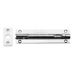 Necked Barrel Bolt - 100mm - Polished Chrome - tradefit