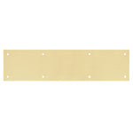 Kick Plate 1.2mm Polished Brass - Un - Lacquered - 838x150mm - tradefit - 1
