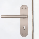 Olbia Satin Nickel Door Handle Pack - 80mm Sashlock - tradefit - 5