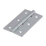 Solid Brass Solid Drawn Hinge - 75 x 40mm - Satin Chrrome - tradefit - 1