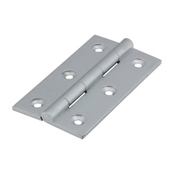 Solid Brass Solid Drawn Hinge - 75 x 40mm - Satin Chrrome - tradefit