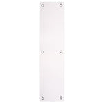 Door Finger Push Plate - 75mm x 300mm - Radius - Polished Stainless - tradefit - 1