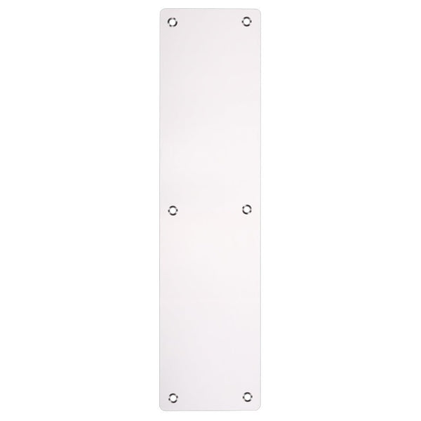 Door Finger Push Plate - 75mm x 300mm - Radius - Polished Stainless - tradefit - Featured Image