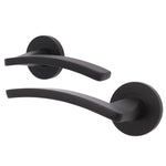 Euroda - Plus Fire Door Handle on Rose - Black - FD30/60 - tradefit - 1