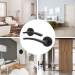 Euroda - Plus Black Lever on Rose Fire Door Handle Pack - 3 Lever Lock - FD30/60 - tradefit - 7