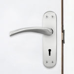 Nola Polished Chrome Lock Door Handles - Keyhole - tradefit - 5