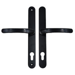 Black UPVC Door Handles - 92mm PZ Centres - 240mm Fixing Centres - 270 x 32mm - tradefit - 1