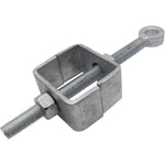 Adjustable Bottom Gate Fitting - 19mm Pin x 280mm - Galvanised - tradefit - 5