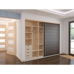 Top & Bottom Rolling Double Wardrobe Door System To Suit 3m Opening With Soft Close and Soft Open - tradefit - 3