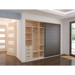 Top & Bottom Rolling Triple Wardrobe Door System To Suit 3m Opening With Soft Close and Soft Open - tradefit - 4