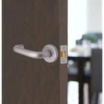 Return To Door Lever on Rose Door Handles - 19 x 52mm - Satin Aluminium - tradefit - 8