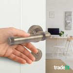 Santana Antique Brass Lever on Rose Door Handle Kit - Medium Duty FD30/60 - 80mm Euro Sashlock and Thumbturn Cylinder - Master Keyed - tradefit - 6