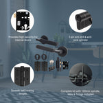 Mode - Grip Black Lever on Rose Door Handle Pack - Euro Lock & Cylinder - tradefit - 3