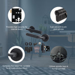 Mode - Grip Black Lever on Rose Fire Door Handle Pack - 3 Lever Lock & Cylinder - FD30/60 - tradefit - 3