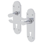 Victorian Rectory Polished Chrome Lever Door Handle Pack - BS3621 5 Lever Lock - tradefit - 2