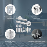 Mode - Grip Polished Chrome Lever on Rose Door Handle Pack - Euro Lock & Cylinder - tradefit - 3