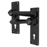 Tudor Antique Black Iron Lever Door Handle Pack - BS3621 5 Lever Sashlock - tradefit - 2