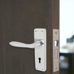 Sassari Polished Chrome Lever Door Handle Pack - BS3621 5 Lever Sashlock - tradefit - 6