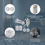 Mode - Grip Satin Chrome Lever on Rose Door Handle Pack - 3 Lever Lock - tradefit - 3