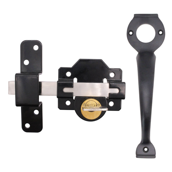 Long Throw Gate Lock & Pull Handle - Double Locking - 70mm - tradefit - Featured Image