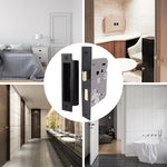 Mortice Fire Rated Bathroom Lock - 64mm Case Size - 44mm Backset - Black - tradefit - 2