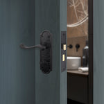 Mortice Bathroom Lock Fire Rated - 80mm Case Size - 57mm Backset - Square Black - tradefit - 7