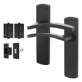 Euroda-Plus Black Door Handle Pack - Latch