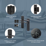 Euroda - Plus Black Door Handle Pack - Latch - tradefit - 3