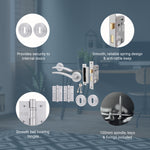 Euroda - Plus Satin Chrome Lever on Rose Door Handle Pack - 3 Lever Lock - tradefit - 3