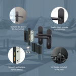 Olbia Matt Black Lever Door Handle Pack – 80mm Sashlock - tradefit - 4