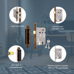 Mortice Fire Rated Sashlock - 80mm Case Size - 57mm Backset - Bronze - tradefit - 4