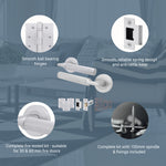Mode - Grip Satin Chrome Lever on Rose Fire Door Handle Pack - Latch - FD30/60 - tradefit - 3