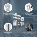 Mode - Grip Polished Chrome Lever on Rose Door Handle Pack - Euro Lock & Thumbturn Cylinder - tradefit - 3