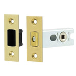 2.5 inch/44mm Tubular Bathroom Deadbolt - 57mm Backset - Satin Brass - tradefit - 1