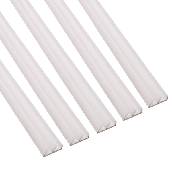 Twin Flipper Self Adhesive Acoustic Seal - 11 x 5mm x 2100mm - White - Pack 5 - tradefit - Featured Image