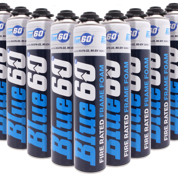 Blue 60 Fire Rated Frame Foam - Gun Grade - 750ml - Pack of 12 - tradefit - Featured Image