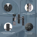 Euroda - Plus Black Fire Door Handle Pack - Bathroom - FD30/60 - tradefit - 3