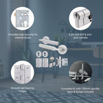 Mode - Grip Satin Chrome Lever on Rose Door Handle Pack - Euro Lock & Cylinder - tradefit - 3
