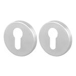 Olbia Euro Profile Keyhole Escutcheon - Satin Nickel - Pair - tradefit - 1