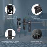 Euroda - Plus Black Fire Door Handle Pack - Euro Lock & Thumbturn Cylinder - FD30/60 - tradefit - 3