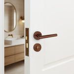 Mortice Bathroom Lock Fire Rated - 80mm Case Size - 57mm Backset - Bronze - tradefit - 6