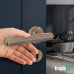 Moreno Antique Brass Lever on Rose Door Handle Kit - Medium Duty FD30/60 - 80mm Sashlock - tradefit - 6