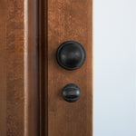 Tudor Black Iron Mortice/Rim Door Knob Kit - 76mm Bathroom Deadbolt & Latch - 76mm Hinges - tradefit - 6