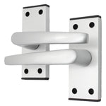 Aluminium Council Lever Latch Pack - 104x40mm - 66mm Lock x 76mm Hinges - Satin Aluminium - tradefit - 2