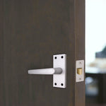 Aluminium Council Lever Latch Pack - 104x40mm - 66mm Lock x 76mm Hinges - Satin Aluminium - tradefit - 6