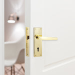 Mortice Fire Rated Sashlock - 64mm Case Size - 44mm Backset - Electro Brass - tradefit - 7