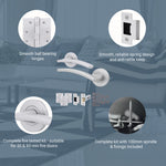 Euroda - Plus Satin Chrome Lever on Rose Fire Door Handle Pack - Latch - FD30/60 - tradefit - 3