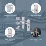 Euroda - Plus Satin Chrome Door Handle Pack - Euro Lock & Double Cylinder - tradefit - 3